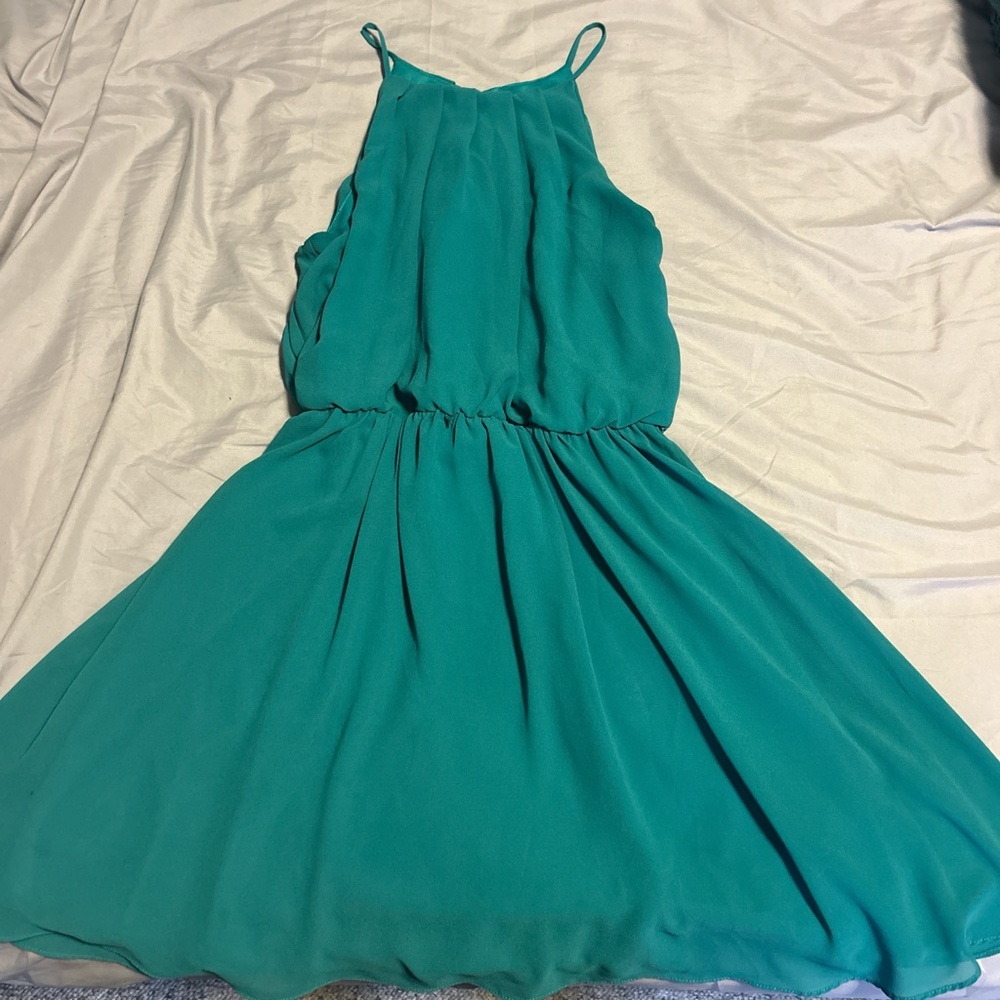 Elegant Teal Dress